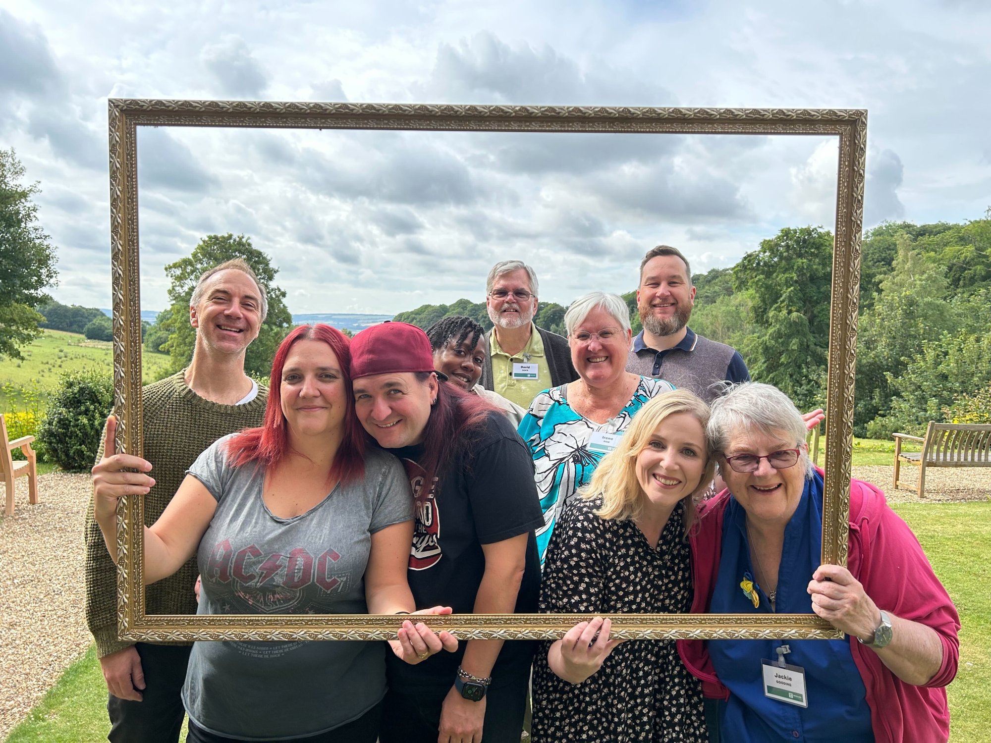 Writer group at the summer residential retreat, Wydale Hall
